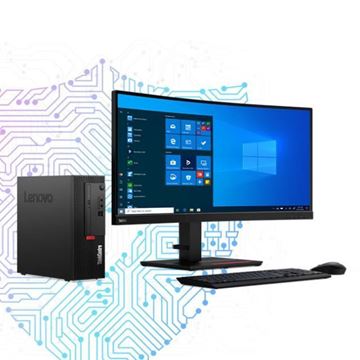 图片 联想（lenovo） ThinkCentre M730e-A012 intel 酷睿十代 i5 i5-10500 8GB 1000GB 中兴新支点V3 23寸 三年有限上门保修